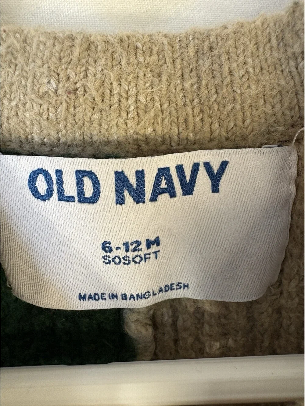 Old Navy Cotton Knit Colorblock Long Sleeve Button Front Coverall 6-12M